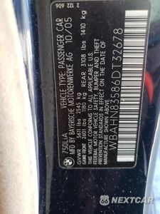 Zdjęcie 12 z 12 samochodu: 2006 BMW 750 LI VIN:WBAHN83586DT32678 - miniatura