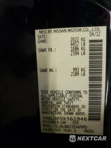Zdjęcie 12 z 12 samochodu: 2012 NISSAN ALTIMA SR VIN:1N4BL2AP7CN561946 - miniatura