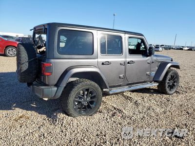Trzecie zdjęcie samochodu z tyłu: 2022 JEEP WRANGLER UNLIMITED SAHARA 4XE VIN:1C4JJXP6XNW114693 - miniatura