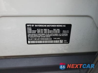 Zdjęcie 12 z 12 samochodu: 2024 BMW X5 SDRIVE 40I VIN:5UX13EU01R9S68033 - miniatura