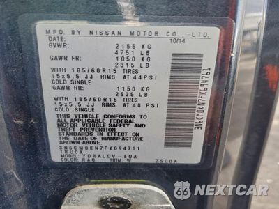 Zdjęcie 12 z 14 samochodu: 2015 NISSAN NV200 2.5S VIN:3N6CM0KN7FK694761 - miniatura