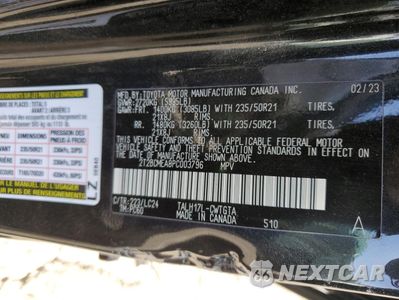 Zdjęcie 14 z 15 samochodu: 2023 LEXUS RX 500H F SPORT VIN:2T2BCMEA8PC003796 - miniatura