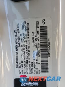 Zdjęcie 12 z 15 samochodu: 2020 INFINITI Q60 PURE VIN:JN1EV7EL3LM380406 - miniatura