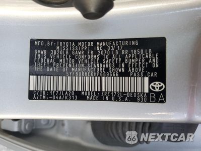 Zdjęcie 12 z 12 samochodu: 2017 TOYOTA COROLLA L VIN:5YFBURHE6HP669666 - miniatura