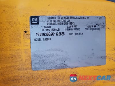 Zdjęcie 10 z 10 samochodu: 2012 CHEVROLET EXPRESS SCHOOL BUS VIN:1GB3G3BG9C1126655 - miniatura