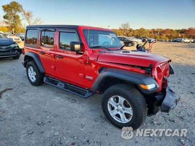 Czwarte zdjęcie samochodu z boku: 2021 JEEP WRANGLER UNLIMITED SPORT VIN:1C4HJXDN6MW534606 - miniatura