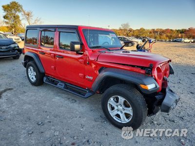 Czwarte zdjęcie samochodu z boku: 2021 JEEP WRANGLER UNLIMITED SPORT VIN:1C4HJXDN6MW534606 - miniatura