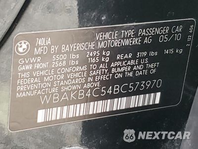 Zdjęcie 13 z 13 samochodu: 2011 BMW 740 LI VIN:WBAKB4C54BC573970 - miniatura