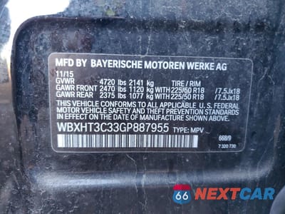 Zdjęcie 13 z 13 samochodu: 2016 BMW X1 XDRIVE28I VIN:WBXHT3C33GP887955 - miniatura