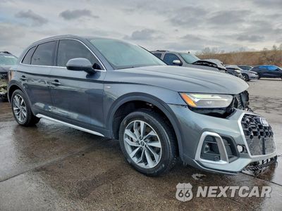 Czwarte zdjęcie samochodu z boku: 2022 AUDI Q5 PREMIUM 45 VIN:WA1GAAFY3N2101635 - miniatura