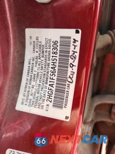Zdjęcie 13 z 13 samochodu: 2013 HONDA CIVIC VIN:2HGFA1F56AH518306 - miniatura