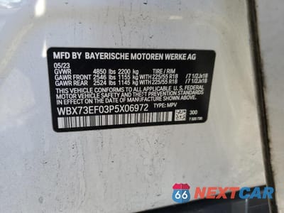 Zdjęcie 13 z 13 samochodu: 2023 BMW X1 XDRIVE28I VIN:WBX73EF03P5X06972 - miniatura