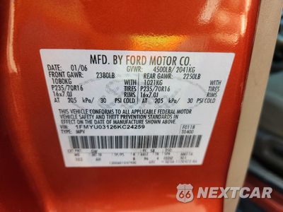 Zdjęcie 13 z 13 samochodu: 2006 FORD ESCAPE XLT VIN:1FMYU03126KC24259 - miniatura