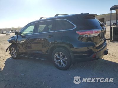 Drugie zdjęcie samochodu z przodu: 2014 TOYOTA HIGHLANDER XLE VIN:5TDJKRFH8ES016273 - miniatura