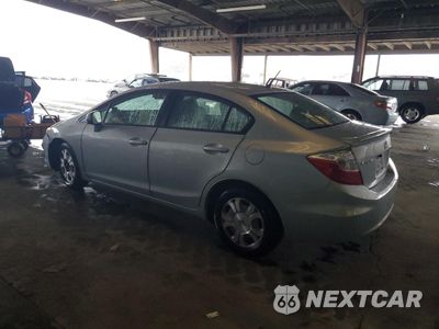 Drugie zdjęcie samochodu z przodu: 2012 HONDA CIVIC HYBRID L VIN:JHMFB4F37CS002767 - miniatura