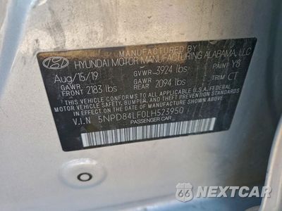 Zdjęcie 12 z 13 samochodu: 2020 HYUNDAI ELANTRA SEL VIN:5NPD84LF0LH523950 - miniatura