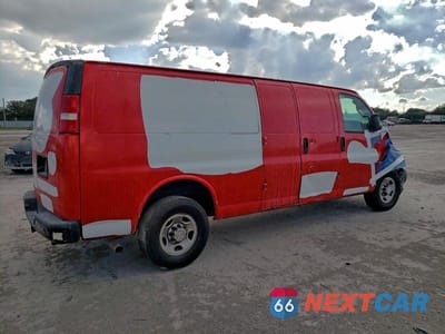 Trzecie zdjęcie samochodu z tyłu: 2019 CHEVROLET EXPRESS G2500 VIN:1GCWGBFG0K1261079 - miniatura