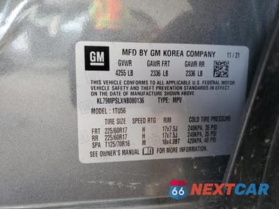 Zdjęcie 13 z 13 samochodu: 2022 CHEVROLET TRAILBLAZER LT VIN:KL79MPSLXNB080136 - miniatura