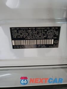 Zdjęcie 12 z 12 samochodu: 2007 LEXUS IS 250 VIN:JTHBK262275029535 - miniatura