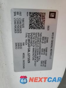 Zdjęcie 12 z 12 samochodu: 2020 CHEVROLET EXPRESS G2500 VIN:1GCWGAFG8L1271029 - miniatura