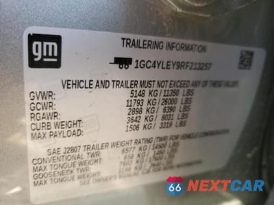 Zdjęcie 12 z 12 samochodu: 2024 CHEVROLET SILVERADO K2500 HEAVY DUTY VIN:1GC4YLEY9RF213257 - miniatura