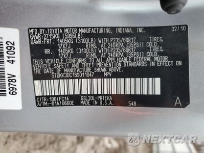 Zdjęcie 13 z 13 samochodu: 2016 TOYOTA SIENNA LE VIN:5TDKK3DC1BS011047 - miniatura