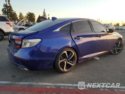 Trzecie zdjęcie samochodu z tyłu: 2020 HONDA ACCORD SPORT VIN:1HGCV1F35LA109897 - miniatura