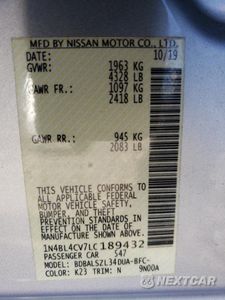 Zdjęcie 13 z 13 samochodu: 2020 NISSAN ALTIMA SR VIN:1N4BL4CV7LC189432 - miniatura