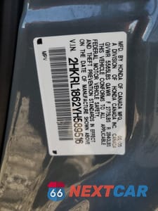 Zdjęcie 15 z 15 samochodu: 2000 HONDA ODYSSEY EX VIN:2HKRL1862YH589516 - miniatura