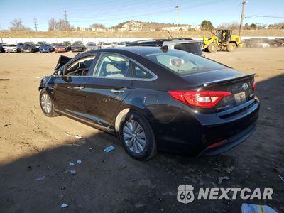 Drugie zdjęcie samochodu z przodu: 2017 HYUNDAI SONATA HYBRID VIN:KMHE24L31HA065065 - miniatura