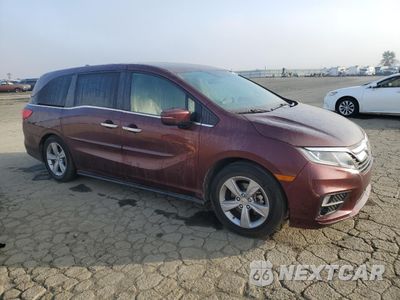 Czwarte zdjęcie samochodu z boku: 2018 HONDA ODYSSEY EX VIN:5FNRL6H51JB074371 - miniatura