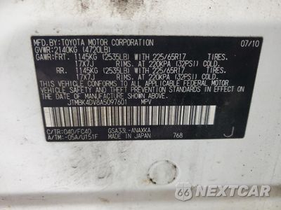 Zdjęcie 15 z 15 samochodu: 2010 TOYOTA RAV4 VIN:JTMBK4DV8A5097601 - miniatura