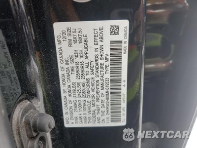 Zdjęcie 15 z 16 samochodu: 2021 HONDA CR-V EXL VIN:2HKRW2H8XMH619533 - miniatura