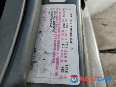Zdjęcie 13 z 13 samochodu: 2003 KIA SPECTRA BASE VIN:KNAFB121835264507 - miniatura