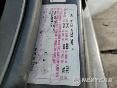 Zdjęcie 13 z 13 samochodu: 2003 KIA SPECTRA BASE VIN:KNAFB121835264507 - miniatura