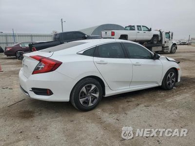 Trzecie zdjęcie samochodu z tyłu: 2020 HONDA CIVIC LX VIN:19XFC2F64LE016691 - miniatura