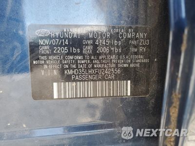Zdjęcie 15 z 15 samochodu: 2015 HYUNDAI ELANTRA GT VIN:KMHD35LHXFU242556 - miniatura