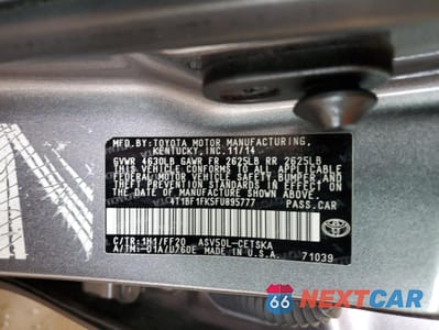 Zdjęcie 14 z 14 samochodu: 2015 TOYOTA CAMRY LE VIN:4T1BF1FK5FU895777 - miniatura