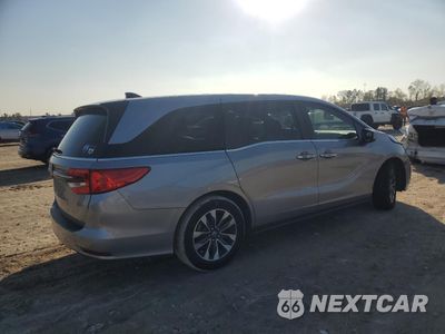 Trzecie zdjęcie samochodu z tyłu: 2022 HONDA ODYSSEY EXL VIN:5FNRL6H75NB053126 - miniatura
