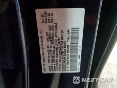 Zdjęcie 15 z 15 samochodu: 2020 HONDA ODYSSEY EXL VIN:5FNRL6H74LB069542 - miniatura