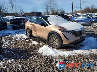 Czwarte zdjęcie samochodu z boku: 2023 NISSAN ARIYA EVOLVE+ VIN:JN1BF0BA1PM401625 - miniatura