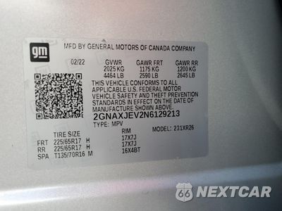 Zdjęcie 13 z 13 samochodu: 2022 CHEVROLET EQUINOX LT VIN:2GNAXJEV2N6129213 - miniatura