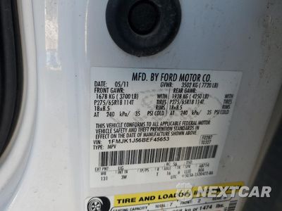 Zdjęcie 15 z 16 samochodu: 2011 FORD EXPEDITION EL XLT VIN:1FMJK1J56BEF45653 - miniatura
