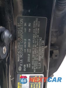 Zdjęcie 15 z 16 samochodu: 2009 KIA RONDO BASE VIN:KNAFG528097222142 - miniatura