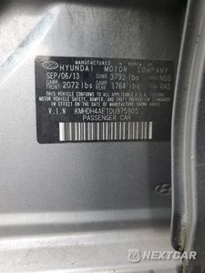 Zdjęcie 14 z 14 samochodu: 2013 HYUNDAI ELANTRA GLS VIN:KMHDH4AE1DU975905 - miniatura
