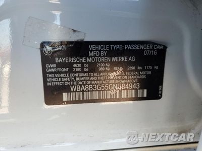 Zdjęcie 14 z 14 samochodu: 2016 BMW 340 I VIN:WBA8B3G55GNU34943 - miniatura