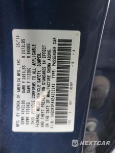 Zdjęcie 14 z 14 samochodu: 2014 HONDA ACCORD EXL VIN:1HGCR3F84EA035242 - miniatura
