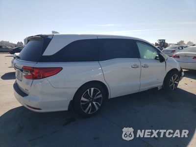 Trzecie zdjęcie samochodu z tyłu: 2019 HONDA ODYSSEY ELITE VIN:5FNRL6H94KB105746 - miniatura