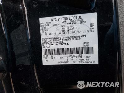 Zdjęcie 12 z 12 samochodu: 2007 FORD F150 VIN:1FTPX145X7FB65549 - miniatura