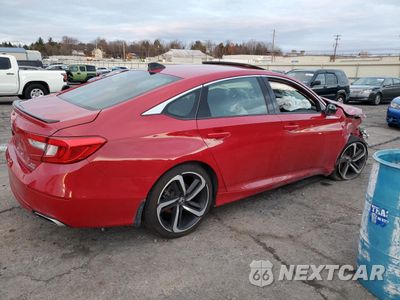 Trzecie zdjęcie samochodu z tyłu: 2022 HONDA ACCORD SPORT VIN:1HGCV2F37NA012466 - miniatura